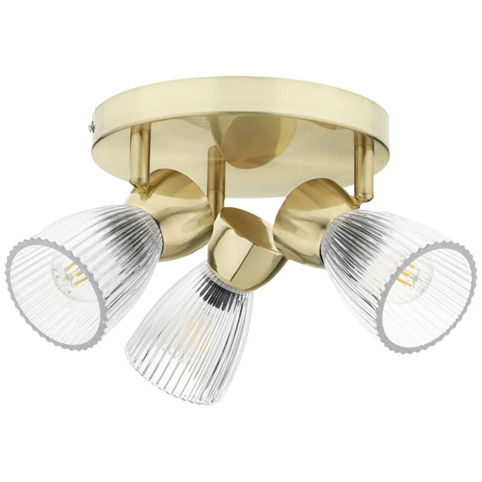 Lampa sufitowa okrągła Milagro Spot Best 3 x E14, złota