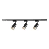 Lampa sufitowa Sanico Goldlux Paris 3 x GU10, na szynie, 1 m, czarna