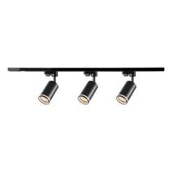 Lampa sufitowa Sanico Goldlux Paris 3 x GU10, na szynie, 1 m, czarna