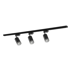 Lampa sufitowa Sanico Goldlux Paris 3 x GU10, na szynie, 1 m, czarna