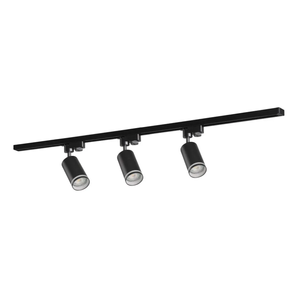 Lampa sufitowa Sanico Goldlux Paris 3 x GU10, na szynie, 1 m, czarna