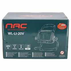 Lampa warsztatowa LED Nac WL-LI-20V, 20 V, 20 W