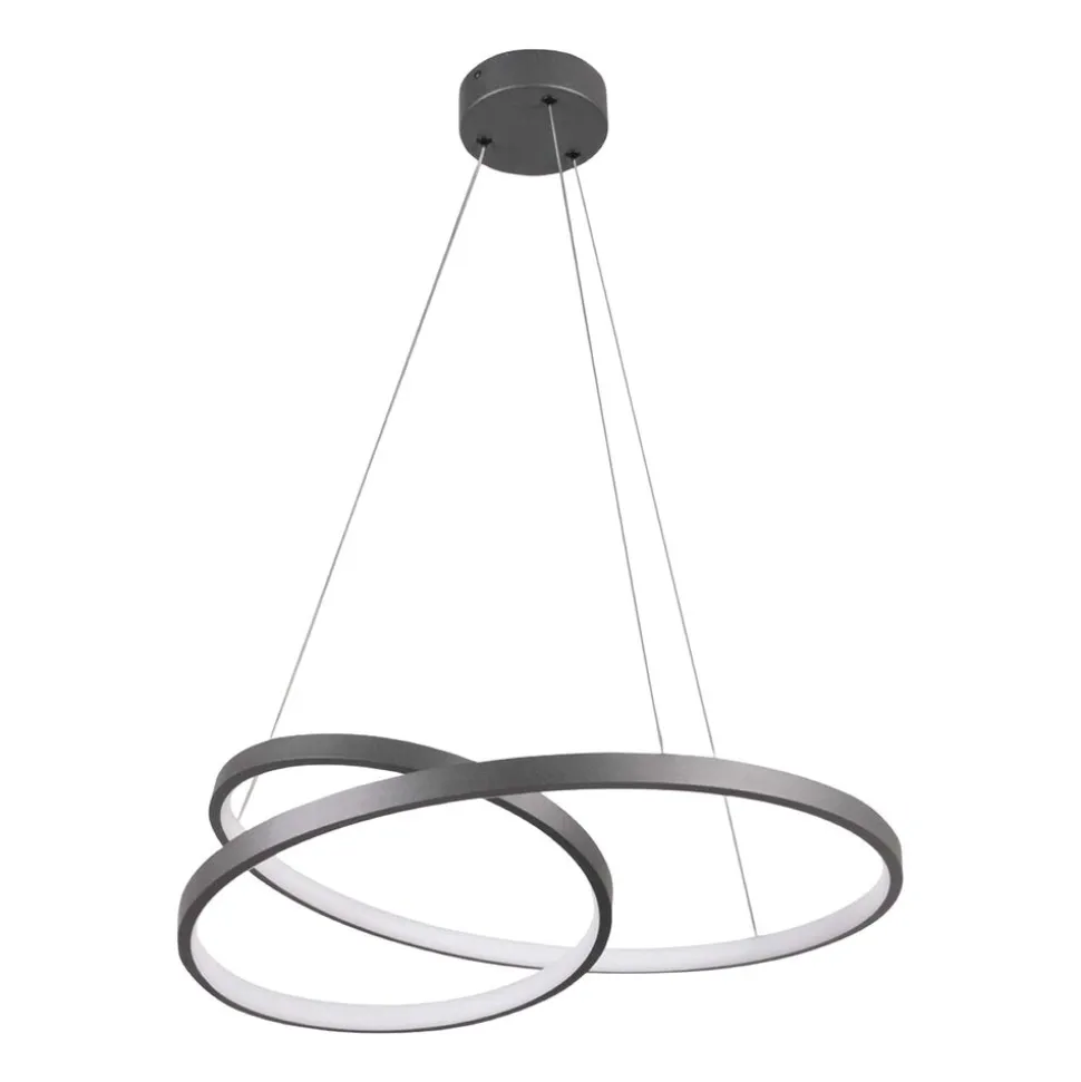 Lampa wisząca LED Sanico Goldlux Zefira, 50 cm, 4000K, antracyt