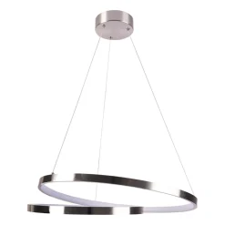 Lampa wisząca LED Sanico Goldlux Zefira, 50 cm, 4000K, nikiel