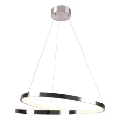 Lampa wisząca LED Sanico Goldlux Zefira, 50 cm, 4000K, nikiel