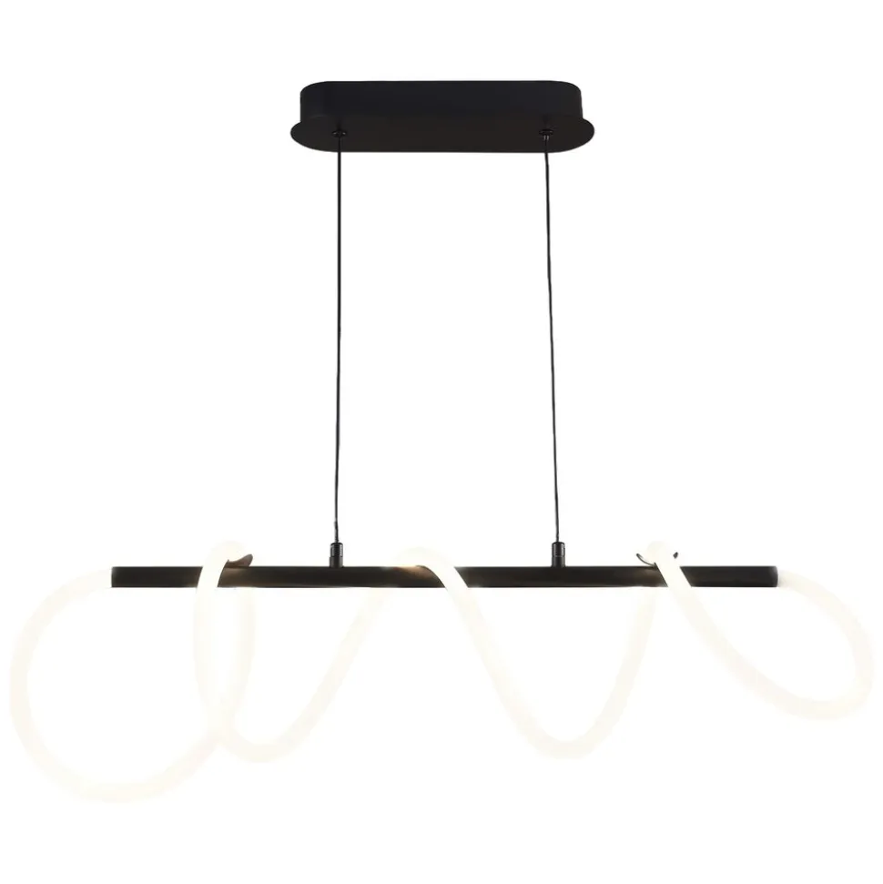 Lampa wisząca LED Sanico Goldlux Emma, 38 W, 4450lm, 4000K, czarna