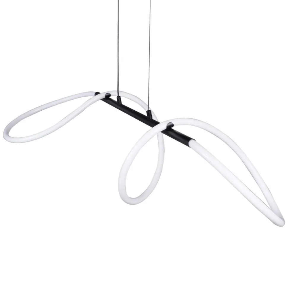 Lampa wisząca LED Sanico Goldlux Emma, 38 W, 4450lm, 4000K, czarna