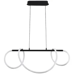 Lampa wisząca LED Sanico Goldlux Emma, 38 W, 4450lm, 4000K, czarna