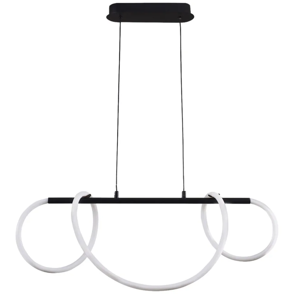 Lampa wisząca LED Sanico Goldlux Emma, 38 W, 4450lm, 4000K, czarna