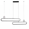 Lampa wisząca LED Sanico Goldlux Florentyna, 48 W, 4000K, lastryko, czarna
