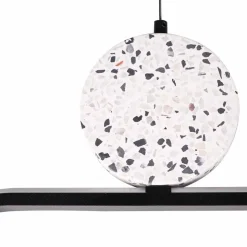 Lampa wisząca LED Sanico Goldlux Florentyna, 48 W, 4000K, lastryko, czarna