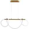 Lampa wisząca LED Sanico Goldlux Emma, 38 W, 4450lm, 4000K, złota