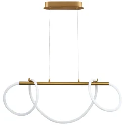 Lampa wisząca LED Sanico Goldlux Emma, 38 W, 4450lm, 4000K, złota