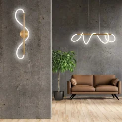 Lampa wisząca LED Sanico Goldlux Emma, 38 W, 4450lm, 4000K, złota