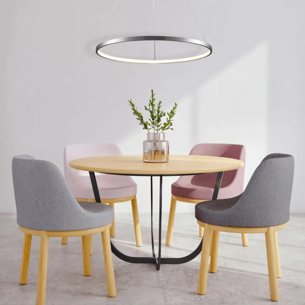 Lampa wisząca LED Sanico Goldlux Lea 1, 20 W, 4000K, srebrna