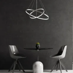 Lampa wisząca LED Sanico Goldlux Lea 2, 35 W, 4000K, srebrna