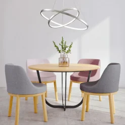 Lampa wisząca LED Sanico Goldlux Lea 2, 35 W, 4000K, srebrna