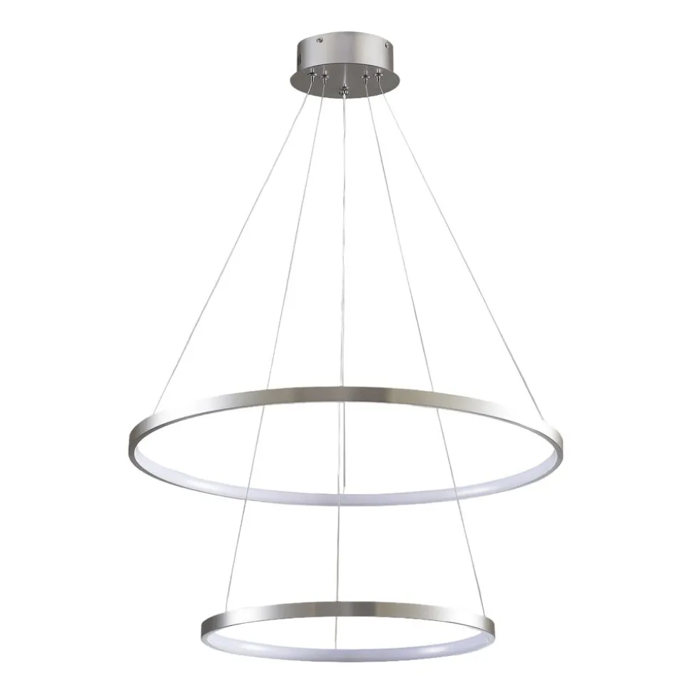 Lampa wisząca LED Sanico Goldlux Lea 2, 35 W, 4000K, srebrna