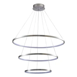 Lampa wisząca LED Sanico Goldlux Lea 3, 60 W, 4000K, srebrna