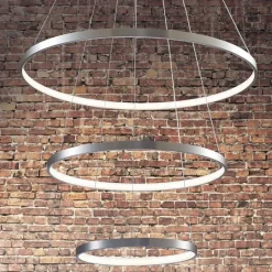 Lampa wisząca LED Sanico Goldlux Lea 3, 60 W, 4000K, srebrna