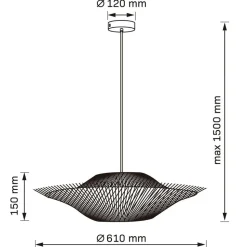 Lampa wisząca Sanico Goldlux Barbados, E27