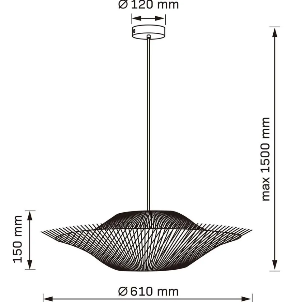 Lampa wisząca Sanico Goldlux Barbados, E27