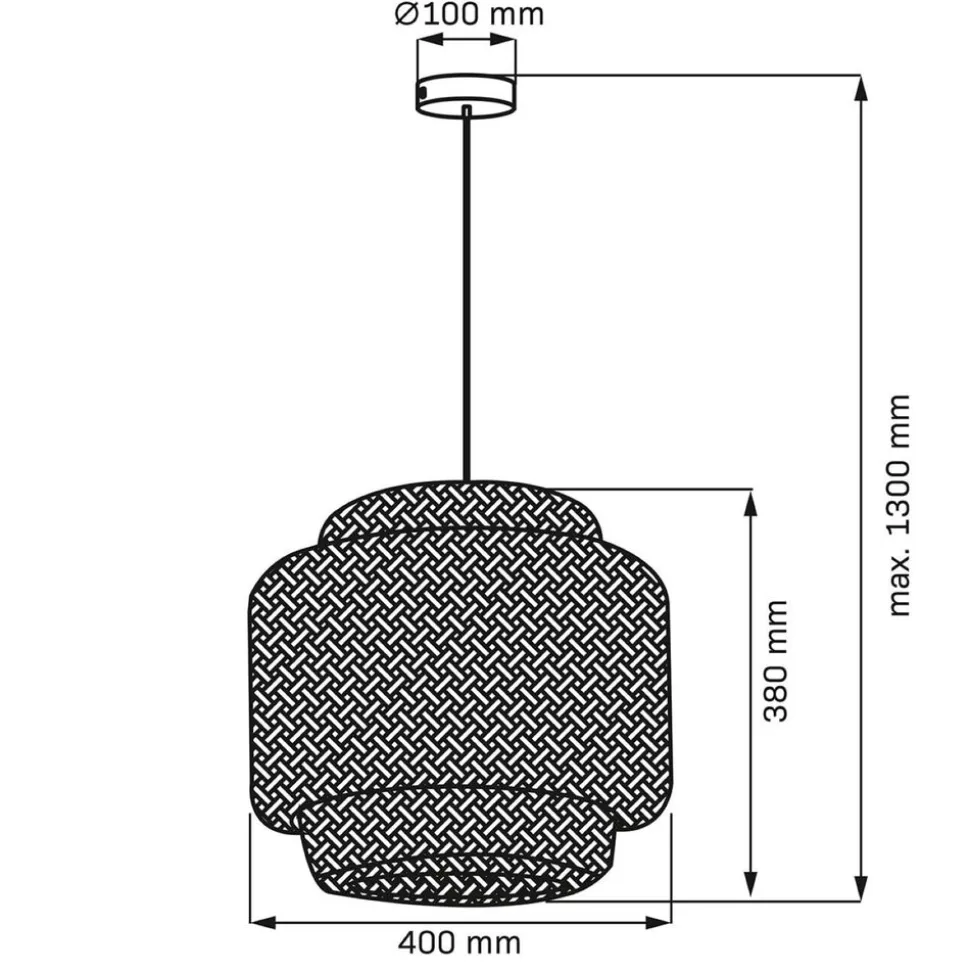 Lampa wisząca Sanico Goldlux Berta, 40 x 38 cm, E27