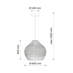Lampa wisząca Sanico Goldlux Fuji, E27