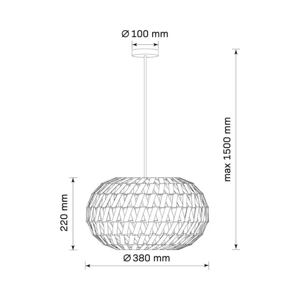 Lampa wisząca Sanico Goldlux Hoshi, 38 x 22 cm, E27