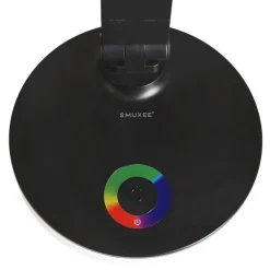 Lampka biurkowa LED Smukee, z podświetlaną podstawą, bezprzewodowa, czarna