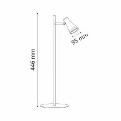 Lampka biurkowa Sanico Goldlux Berg LED, 3000K, biała