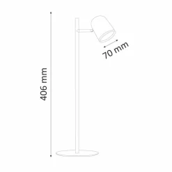 Lampka biurkowa Sanico Goldlux Rawi LED, 3000K, czarna