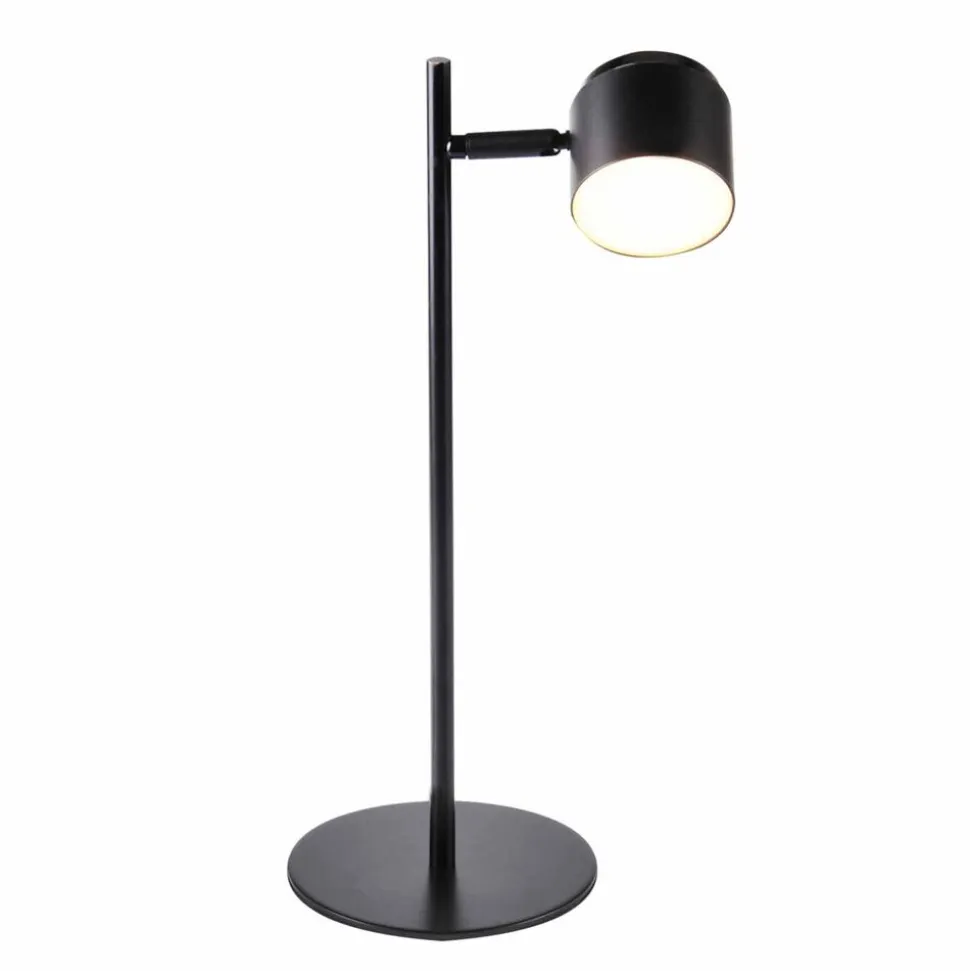 Lampka biurkowa Sanico Goldlux Kubik LED, 3000K, czarna