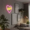 Lampka dekoracyjna LED Sanico Goldlux, neon serce love