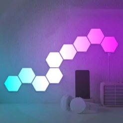 Lampka dekoracyjna LED Sanico Goldlux Maya RGB, 9 el., z pilotem RF