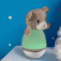 Lampka LED Sanico Goldlux, Miś, brązowa, z pozytywką
