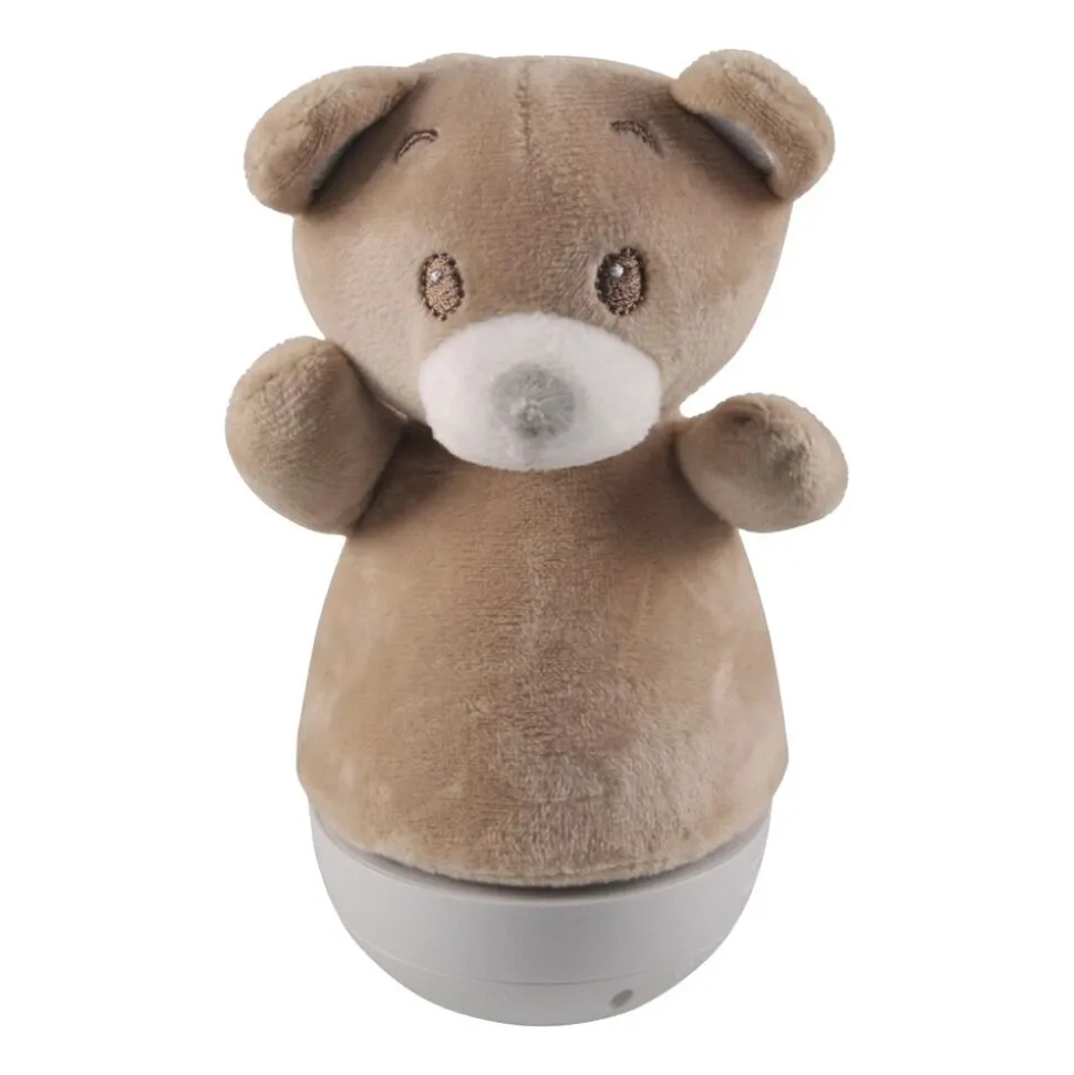 Lampka LED Sanico Goldlux, Miś, brązowa, z pozytywką