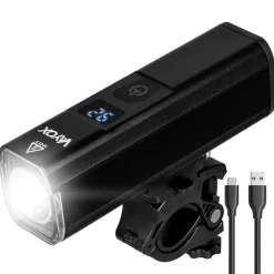 Lampka rowerowa przednia VAYOX VA0071, 1300 lm, akumulatorowa, z wyświetlaczem LED