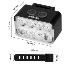 Lampka rowerowa przednia Vayox VA0151, 900 lm, akumulatorowa