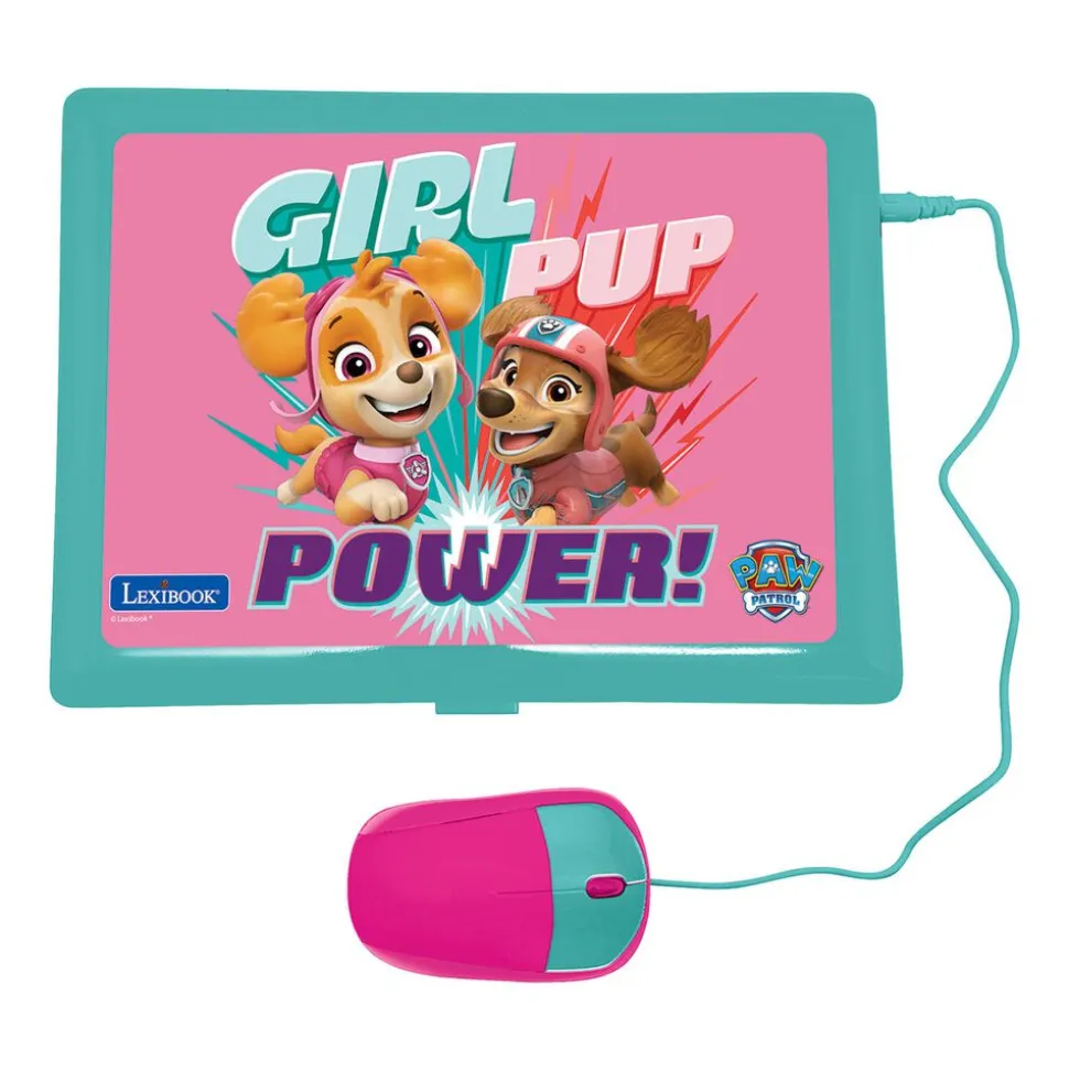 Laptop edukacyjny Psi Patrol Girl Lexibook, ekran LCD, z myszą i klawiaturą