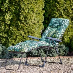 Leżak ogrodowy Patio Tulon G054-02IB, wielopozycyjny, zielony