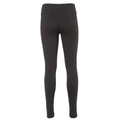 Legginsy damskie, czarne ze srebrnym paskiem, rozmiar S/M