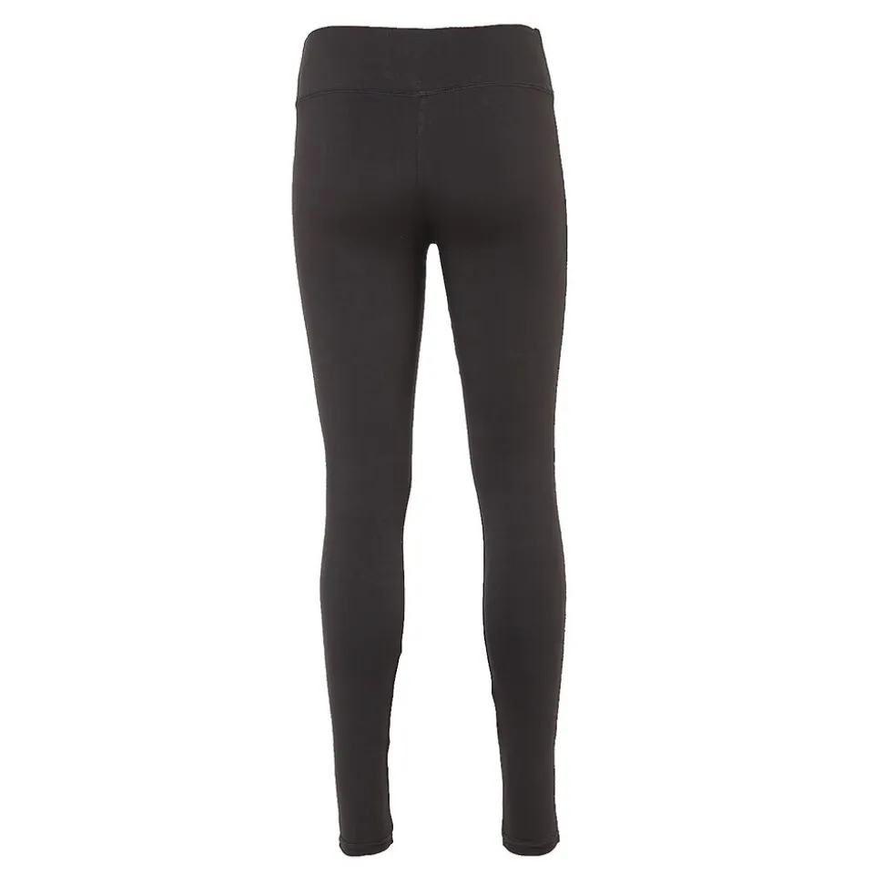 Legginsy damskie, czarne ze srebrnym paskiem, rozmiar S/M