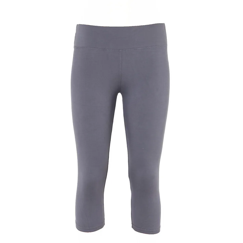 Legginsy damskie ¾, szare, rozmiar S/M