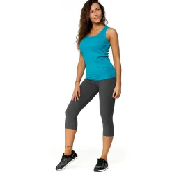 Legginsy damskie ¾, szare, rozmiar S/M