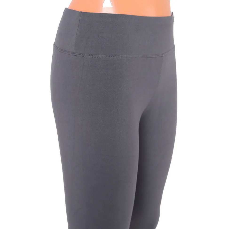 Legginsy damskie ¾, szare, rozmiar S/M