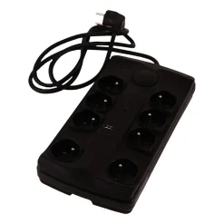 Listwa zasilająca Hykker, przeciwprzepięciowa, 8 gniazd, USB-A, USB-C