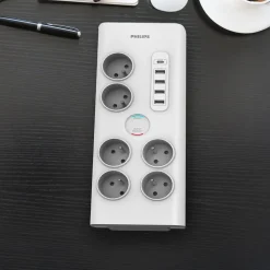 Listwa zasilająca Philips SPN7060WA, przeciwprzepięciowa, 2 m, 6 gniazd