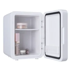 Lodówka kosmetyczna Hoffen, 4 l, 36 W, z lustrem LED, biała