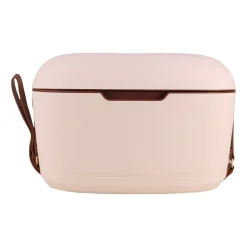 Lodówka turystyczna Vintage Cuisine, 18,8 l, z paskiem do przenoszenia, beżowa
